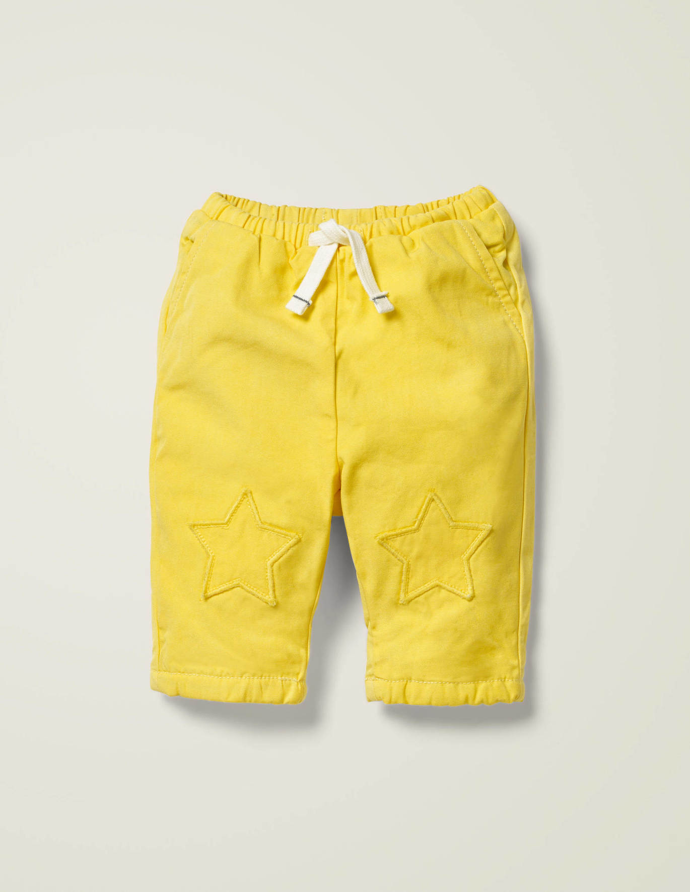 Patch Knees Pants - Daffodil Yellow